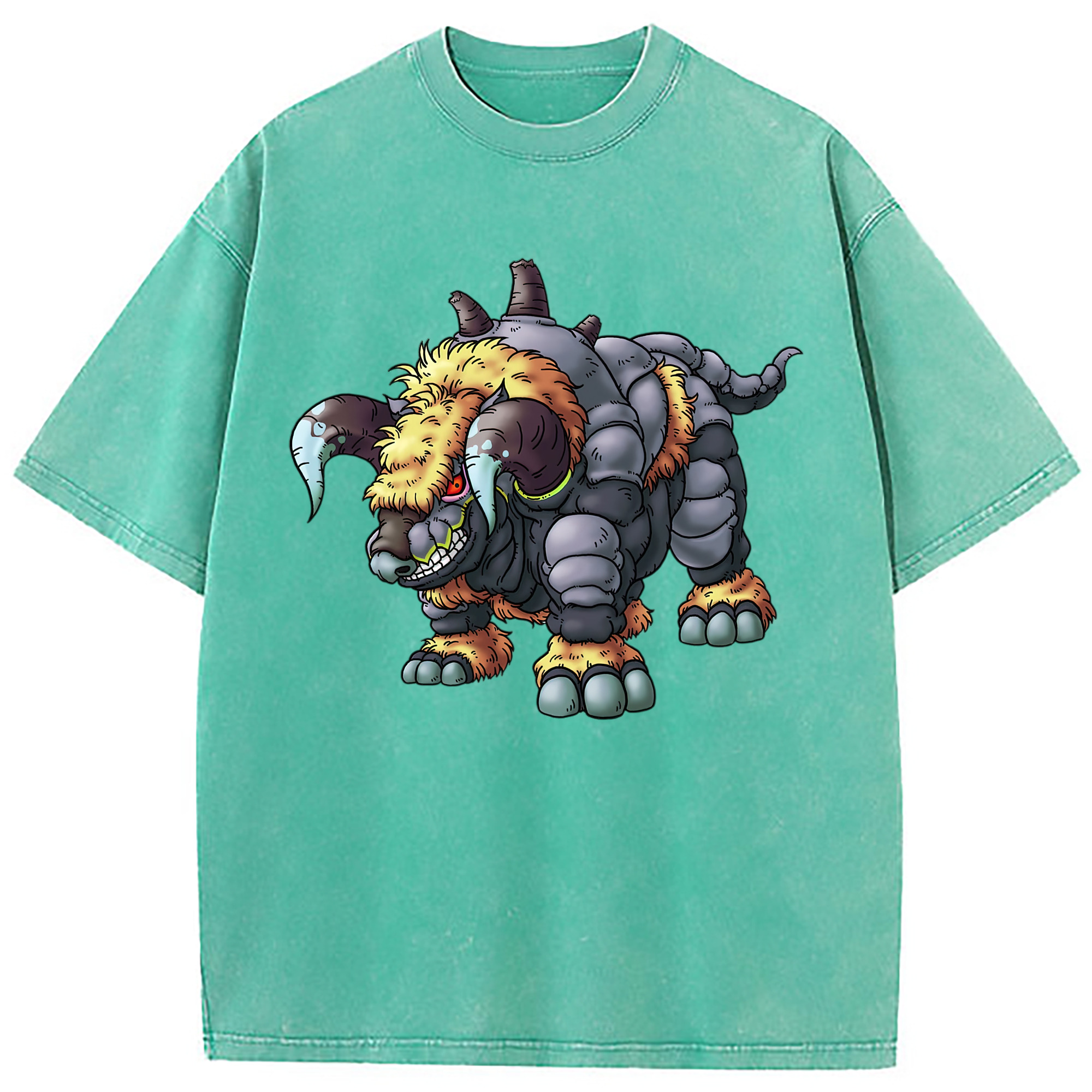 （画像用） ドラゴンクエスト Doragon Kuesuto Dragon Quest 綿100% ヴィンテージ風 半袖Tシャツ（フロントプリント）